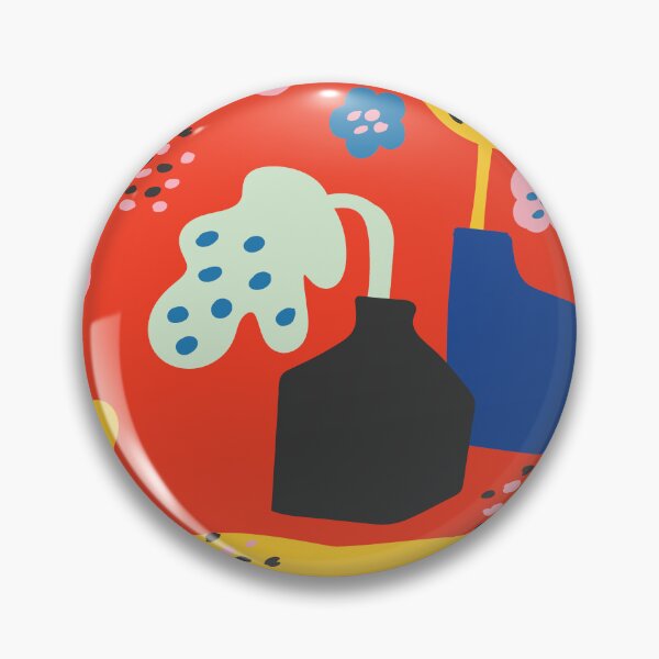 Item preview, Abstract art and flower vases  designed and sold by BroccolinPeach.