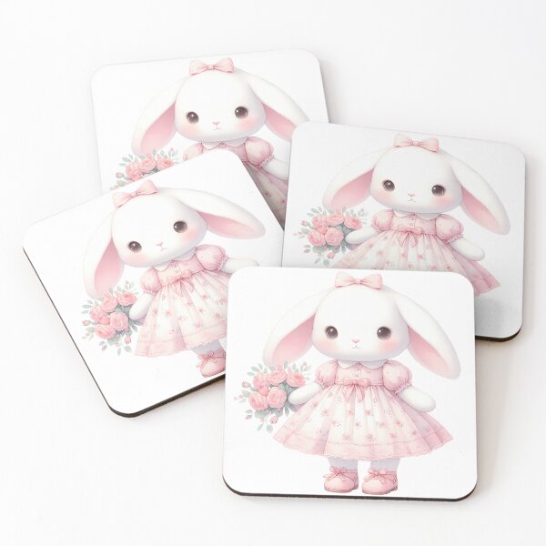 Item preview, A0616 Sweet Rose Bunny – Adorable Bunny Art with Romantic Floral Accents, Perfect for Nurseries, Kids’ Rooms, or Heartfelt Gifts designed and sold by angieart68.