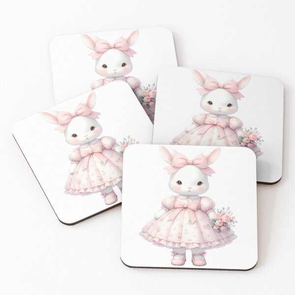 Item preview, A0616 Sweet Rose Bunny – Adorable Bunny Art with Romantic Floral Accents, Perfect for Nurseries, Kids’ Rooms, or Heartfelt Gifts designed and sold by angieart68.