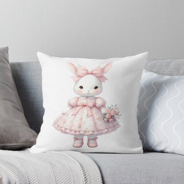 Item preview, A0616 Sweet Rose Bunny – Adorable Bunny Art with Romantic Floral Accents, Perfect for Nurseries, Kids’ Rooms, or Heartfelt Gifts designed and sold by angieart68.