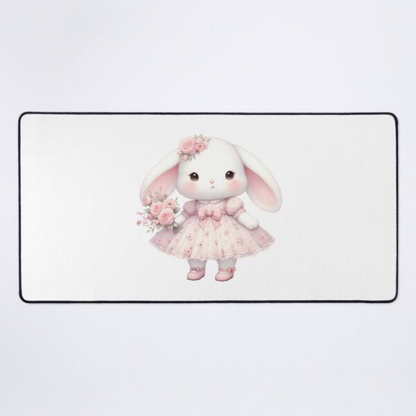 Item preview, A0616 Sweet Rose Bunny – Adorable Bunny Art with Romantic Floral Accents, Perfect for Nurseries, Kids’ Rooms, or Heartfelt Gifts designed and sold by angieart68.