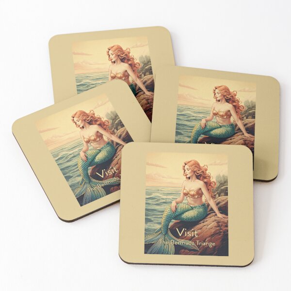Item preview, Bermuda Triangle satirical travel poster designed and sold by Boxing Kangaroo Retail Company.