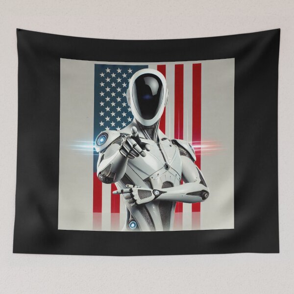 Item preview, Tesla bot designed and sold by TEEJAMBOREE.