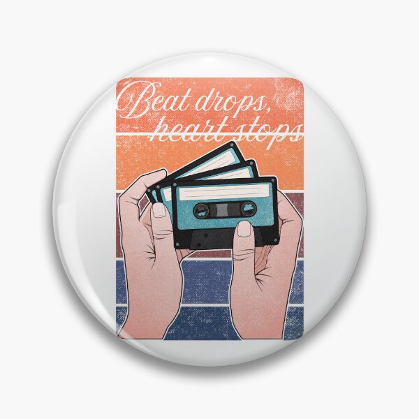 Item preview, Beat Drops Heart Stops | Vintage Retro Music  designed and sold by ObsidianDaz.