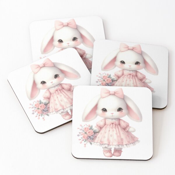 Item preview, A0616 Sweet Rose Bunny – Adorable Bunny Art with Romantic Floral Accents, Perfect for Nurseries, Kids’ Rooms, or Heartfelt Gifts designed and sold by angieart68.