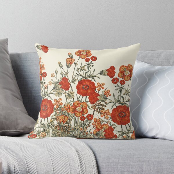 Vintage Garden 7 Throw Pillow