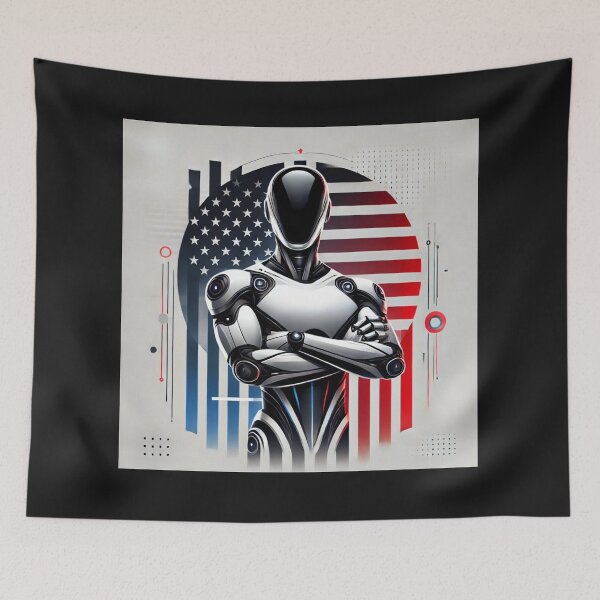 Item preview, Tesla bot designed and sold by TEEJAMBOREE.