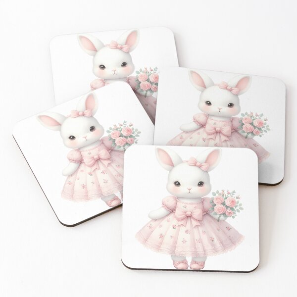 Item preview, A0616 Sweet Rose Bunny – Adorable Bunny Art with Romantic Floral Accents, Perfect for Nurseries, Kids’ Rooms, or Heartfelt Gifts designed and sold by angieart68.