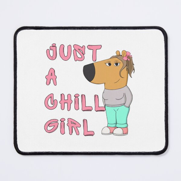 Item preview, I'm Just a Chill Girl Trendy Meme Illustration designed and sold by impressionofmel.