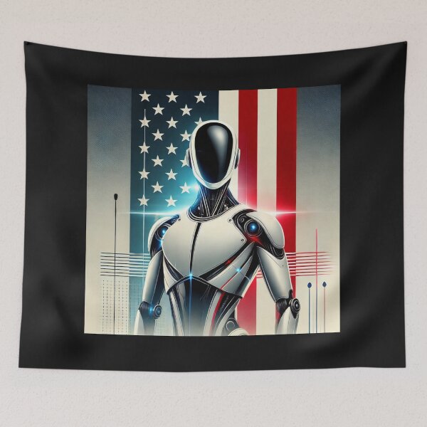 Item preview, Tesla bot designed and sold by TEEJAMBOREE.