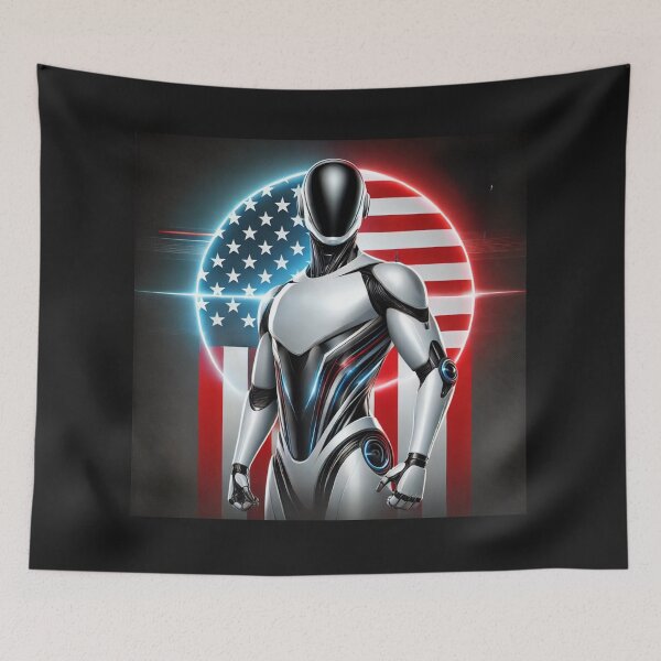Item preview, Tesla bot designed and sold by TEEJAMBOREE.