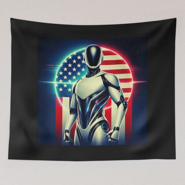 Item preview, Tesla bot designed and sold by TEEJAMBOREE.