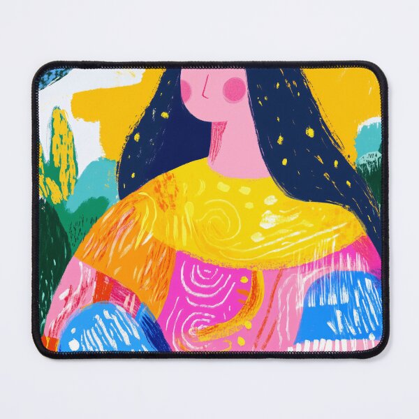Item preview, Vivid Fauvist Vision of The Mona Lisa designed and sold by Moisky Art.
