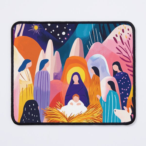Item preview, Vivid Fauvist Vision of The Adoration of the Shepherds designed and sold by Moisky Art.