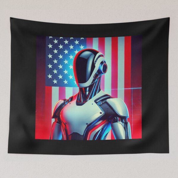 Item preview, Tesla bot designed and sold by TEEJAMBOREE.
