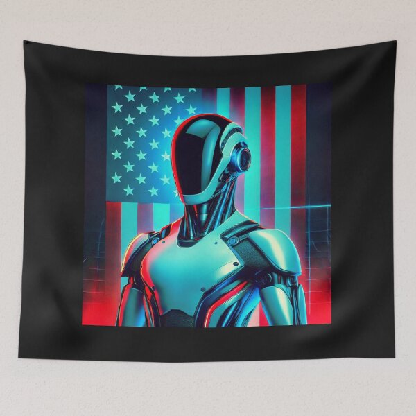Item preview, Tesla bot designed and sold by TEEJAMBOREE.
