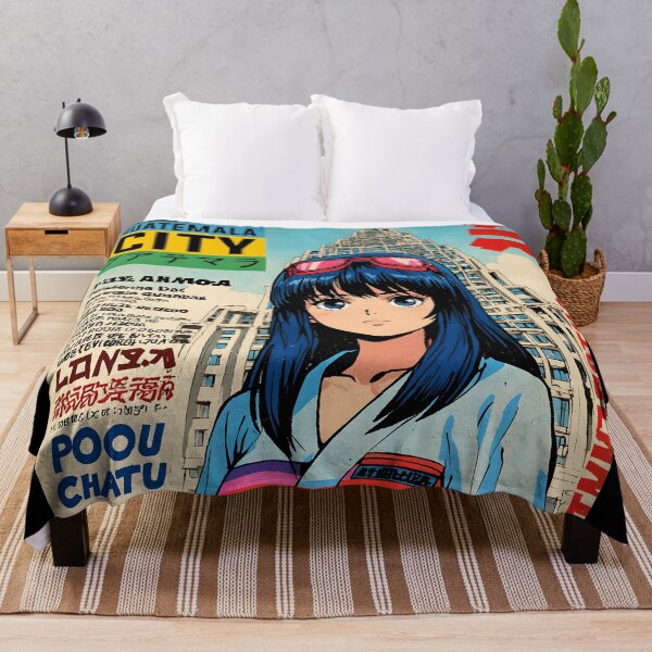 Item preview, Guatemala Retro Anime Girl 80s Vintage Travel designed and sold by Retro-Anime9.