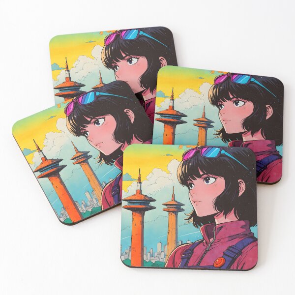 Item preview, Harare Zimbabwe Africa Retro Anime Girl 80s Vintage Travel designed and sold by Retro-Anime9.