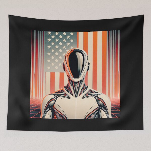 Item preview, Tesla bot designed and sold by TEEJAMBOREE.