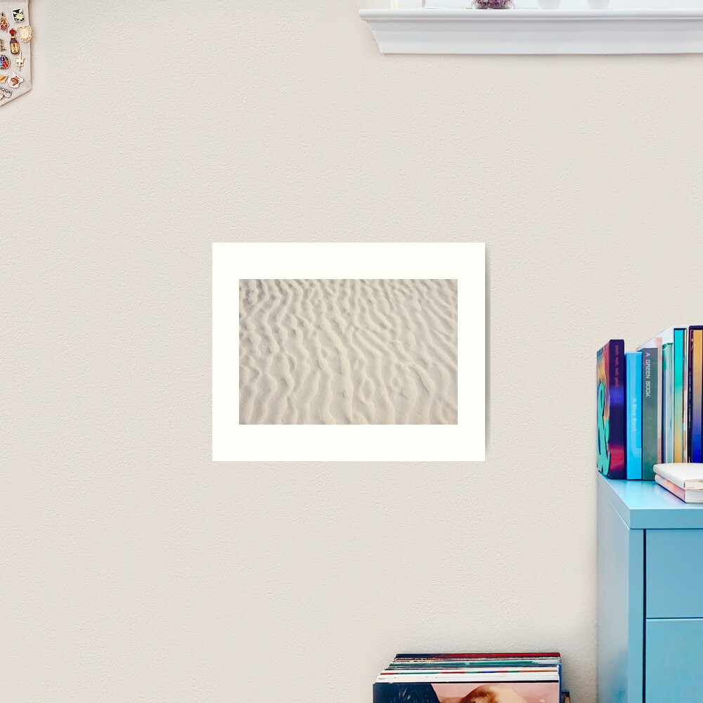 Ripples in the sand Art Print