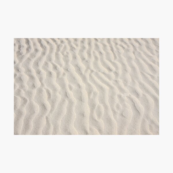 Ripples in the sand Photographic Print