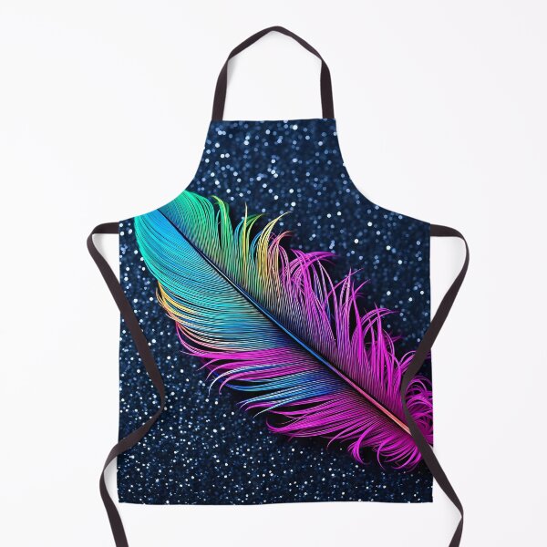 Item preview, Vibrant Rainbow Feather on Glittering Surface designed and sold by Vitalka-uk.