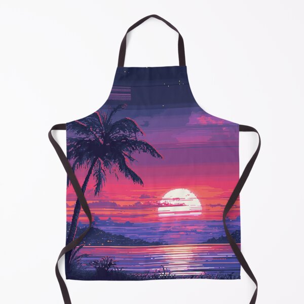 Item preview, Retro Pixel Palm Sunset designed and sold by Christian Weiss.