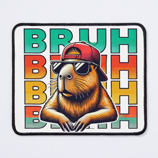 Item preview, Capybara Bruh Meme Design - Trending Animal Humor Artwork designed and sold by Moh-nd-Eg.