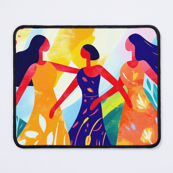 Item preview, Vivid Fauvist Vision of The Three Graces designed and sold by Moisky Art.