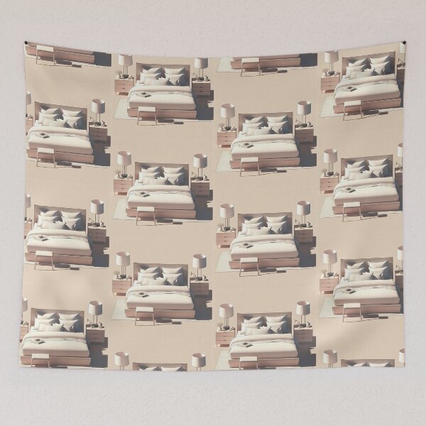 Item preview, Bed Minimalism Art Style designed and sold by artofuniverse.