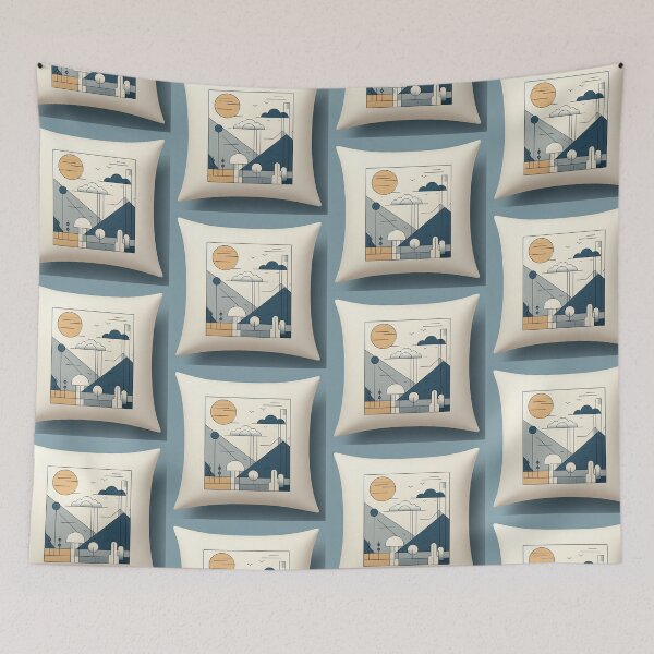 Item preview, Pillow Minimalism Art Style designed and sold by artofuniverse.