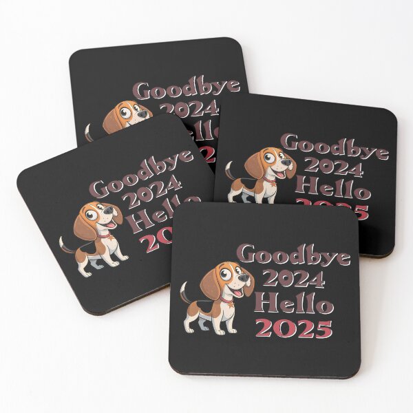 Item preview,  GOODBYE 2024 HELLO 2025 - CUTE BEAGLE  designed and sold by Gihan-Design.