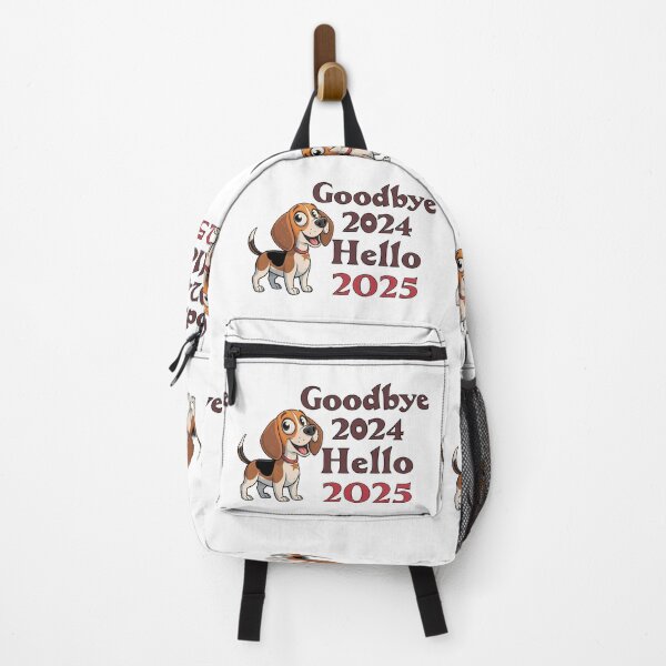 Item preview, GOODBYE 2024 HELLO 2025 - CUTE BEAGLE designed and sold by Gihan-Design.