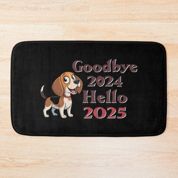 Item preview,  GOODBYE 2024 HELLO 2025 - CUTE BEAGLE  designed and sold by Gihan-Design.