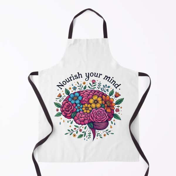 Item preview, Nourish Your Mind | Floral Brain Art | Motivational Nature Design designed and sold by Epic--Art.