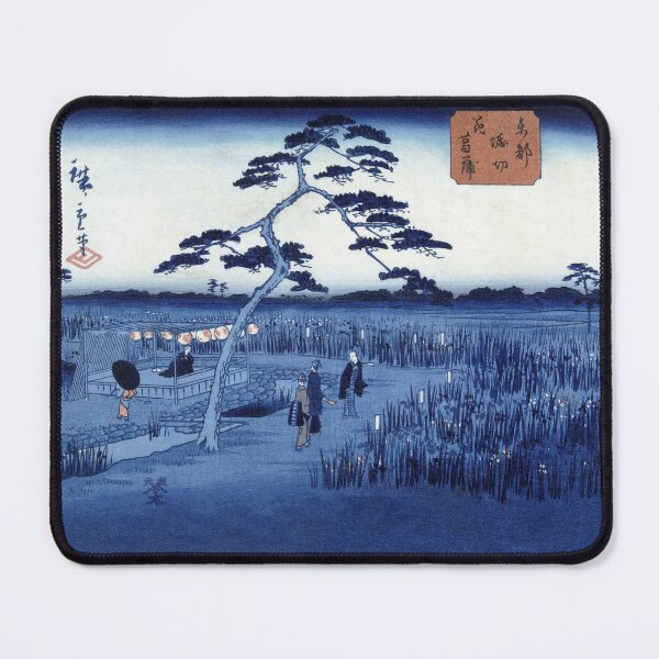 Item preview, Utagawa Hiroshige | Flowering irises at Horikiri in the Eastern capital | Ukiyo-e designed and sold by LaMadeleine.