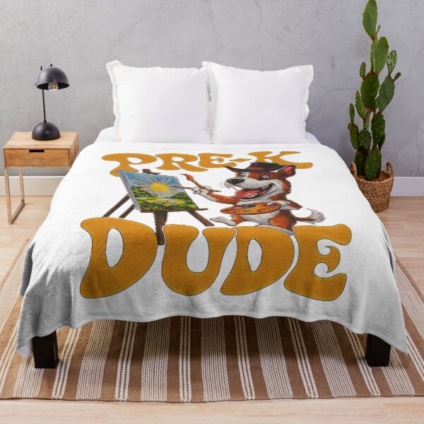 Item preview, Pre-K Dude Dog Art – Cute Back-to-School Toddler Dog Painting designed and sold by Khoulaly ⭐⭐⭐⭐⭐.