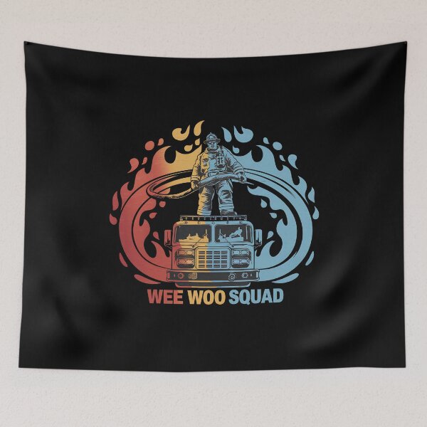 Item preview, Wee Woo Squad - This gift is perfect for firefighters, first responders, and fans of firefighting and rescue themes. designed and sold by ZyziowskyArt.