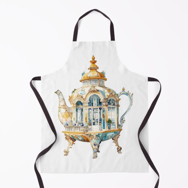 Item preview, Baroque-Style Teapot Mansion Illustration designed and sold by FlyingDreamsArt.
