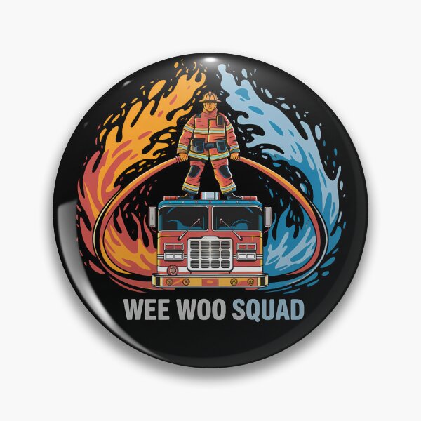 Item preview, Wee Woo Squad - This gift is perfect for firefighters, first responders, and fans of firefighting and rescue themes. designed and sold by ZyziowskyArt.