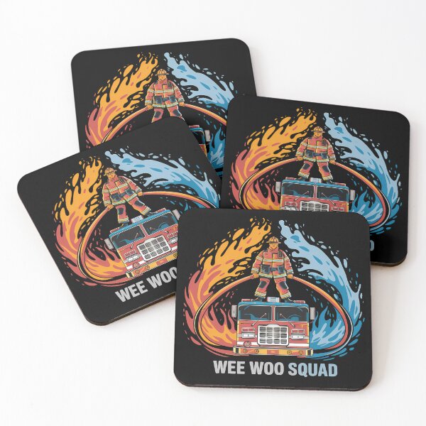 Item preview, Wee Woo Squad - This gift is perfect for firefighters, first responders, and fans of firefighting and rescue themes. designed and sold by ZyziowskyArt.