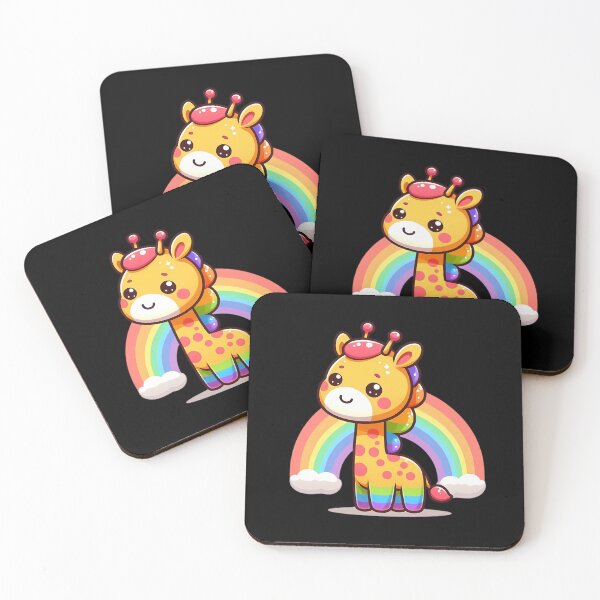 Item preview, Rainbow Giraffe Cute and Simple designed and sold by Whimsy Pop.