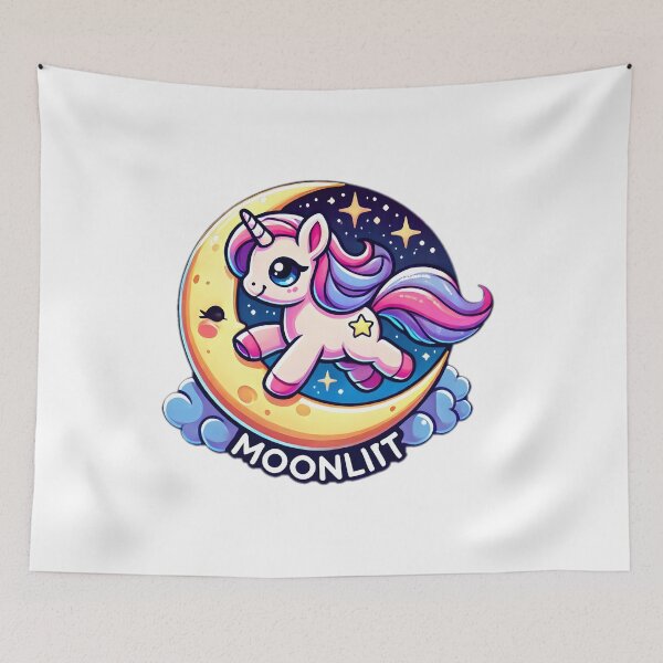 Item preview, Moonlit polly Sticker design  designed and sold by NCNGDESIGN.