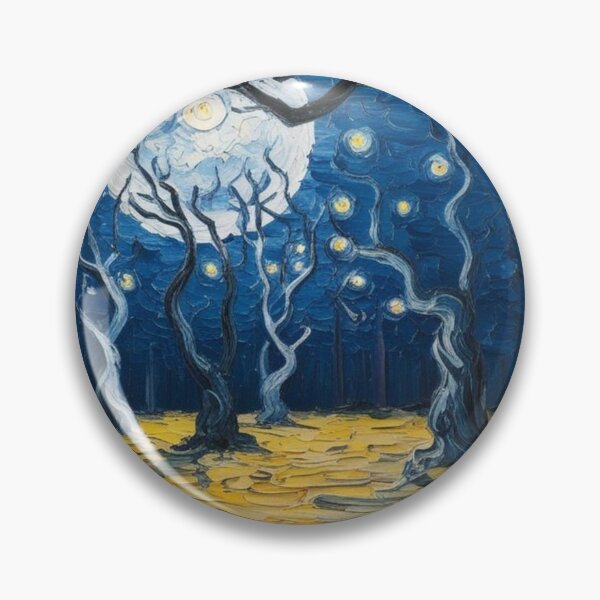 Item preview, Night in the mysterious forest bathed in moonlight  designed and sold by EtCreative.