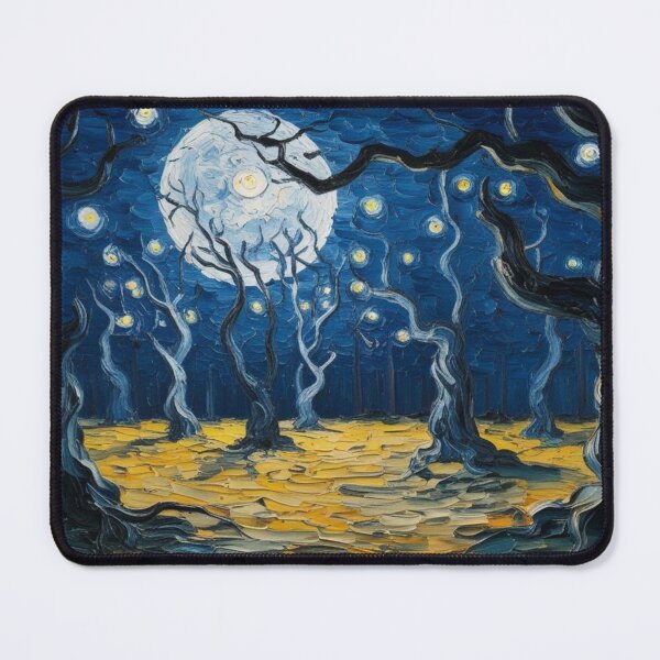 Item preview, Night in the mysterious forest bathed in moonlight  designed and sold by EtCreative.