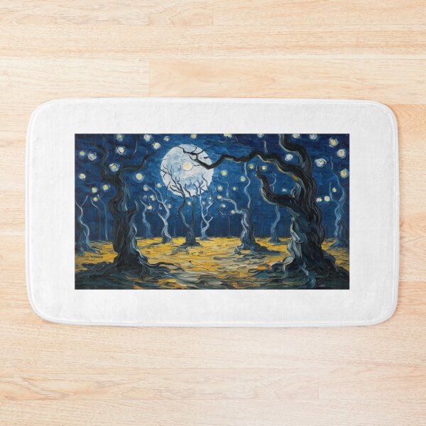 Item preview, Night in the mysterious forest bathed in moonlight  designed and sold by EtCreative.