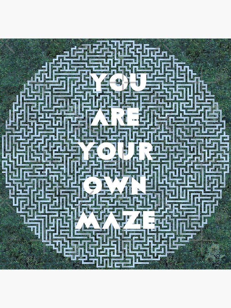 Disover Personal Maze Premium Matte Vertical Poster
