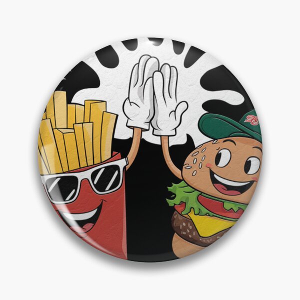 Item preview, Funny Cool Cambo Fast Food Lover Hamburger and French Fries – Humor Meets Foodie Fun designed and sold by Khoulaly ⭐⭐⭐⭐⭐.