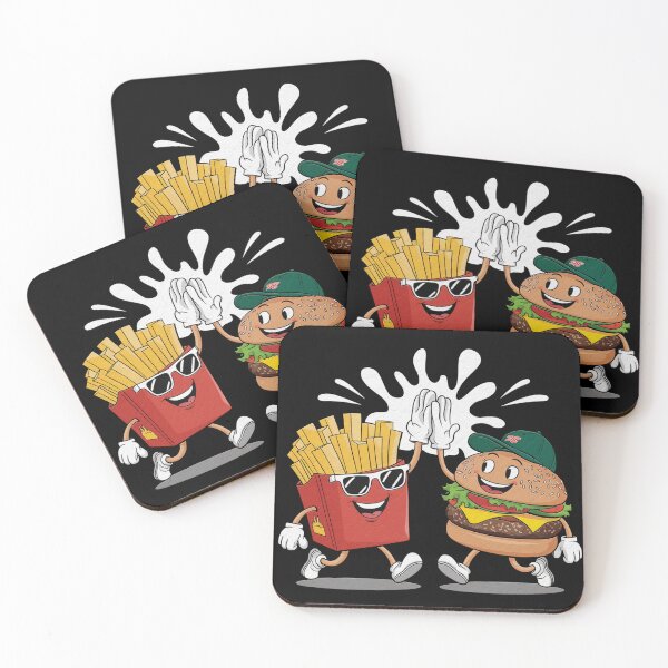 Item preview, Funny Cool Cambo Fast Food Lover Hamburger and French Fries – Humor Meets Foodie Fun designed and sold by Khoulaly    ⭐⭐⭐⭐⭐.