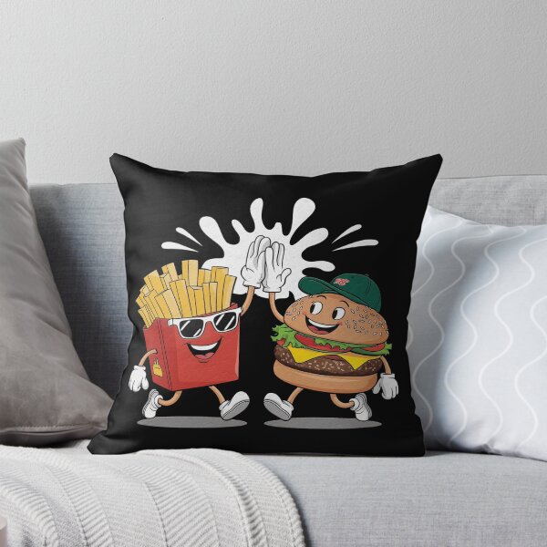 Item preview, Funny Cool Cambo Fast Food Lover Hamburger and French Fries – Humor Meets Foodie Fun designed and sold by Khoulaly    ⭐⭐⭐⭐⭐.